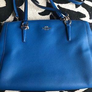 Coach Satchel* Royal Blue with Gold Accents